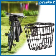 [Prasku2] Bike Basket Bike Storage Basket, Large Capacity, Front Frame, Bike Basket Bike Hanging Basket for Outdoor