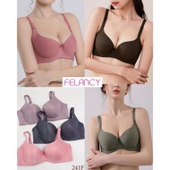 Bra FELANCY Thin Foam Underwire Cup 3/4 34B 36B 38B Underwire Underwear 241F