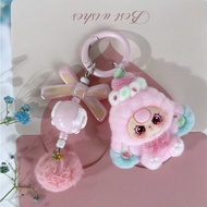 Flocking Dessert Three-Year-Old Baby Jewelry Accessories Cartoon Cute Key Chain Bag Ornaments Live S