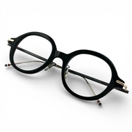 成色極佳 ▲ THOM BROWNE ブラウン TBX000-A-01 限量版（僅200副）圓形眼鏡 黑色 粉紅色 金色 47⬜︎20 140 日本製造 男士