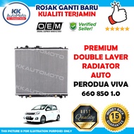 Perodua Viva 660 850 1.0 Elite Premium OEM Double Layer Radiator Tangki Air Coolant 26mm Auto