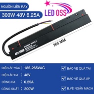 Thick Rail Direct Mount Power Supply 48V 300W For Magnetic Rail Light System Power Conversion Functi