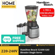 HAMILTON BEACH Stay or Go Multipurpose Blender Durable Tritan® containers 52400-SAU