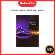 Music Exercise Book Standard A4 | 40 Pages