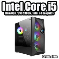 Comza Store คอมพิวเตอร์ Core-i5 /Ram 8Gb /SSD 240Gb พร้อมใช้งาน พร้อมจัดส่งด่วน Case COOLMAN 190-5 K