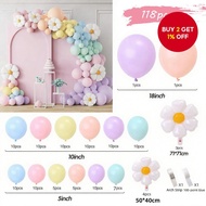 New Balloon Set with 118 Pieces - Latex Balloons and Sunflower Balloon Garland for Birthday, Wedding
