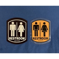 A-Mart Acrylic Signage 3 inches x 4 inches Restroom Signages Sign