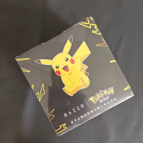 Razer Pokemon Pikachu Earphones Wireless Headphones Bluetooth Headphones Tws Touch Gaming Earbuds Po