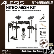Alesis Nitro Mesh Kit Eight-Piece Electronic Drum Kit with Mesh Heads Electronic Drum Set (Nitro Mesh / NitroMesh)