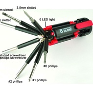 Eight-in-1 Multifunctional Screwdriver Flashlight QC-178