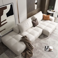 ZY.SG Italian Style Fabric Sofa Nordic Simple Modern Science Velvet Tech Cloth Light Luxury 2 3 4 Seater Sofa Chair