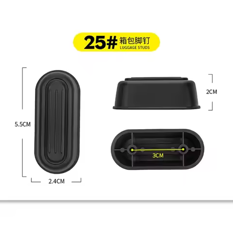 2 Pcs Luggage Feet Pads Luggage Replacement Part Bottom Stand Suitcase Feet Pad Suitcase Stand Feet