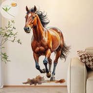 Maud Horse Racing Running Horse Wall Sticker Waterproof Removable Sticker Bedroom And Entryway Decor