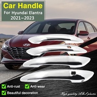 for Hyundai Elantra CN7 2021 2022 2023 Avante i30 Sedan Chrome Smart Door Handle Cover Car Accessori