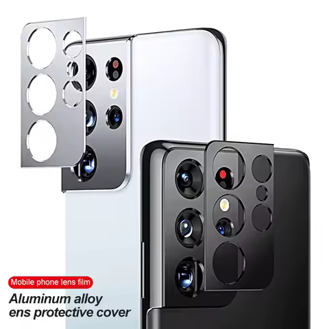 Camera Screen Protector For Samsung Galaxy S21 Ultra 5G Case Metal Camera Lens Cover S21 S 21 Ultra 