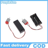 PurpleSun 130 Motor Kit With 2x Battery Storage Case And Switch 16500 RPM Mini Student DIY Electroni