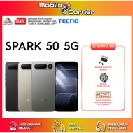 TECNO SPARK 50 5G (4GB RAM+128GB ROM) | 6500mAh | MediaTek Dimensity 6400 5G | Warranty under TECNO 