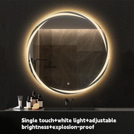 Personalized Bathroomintelligent Mirror Toilet LED with Lightinground Household Mirror Wall Mounted