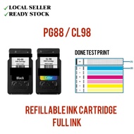 Compatible Refillable 88  98 Ink Cartridge Ink PG 88 Black CL 98 Color for PIXMA E510, E610, E500, E