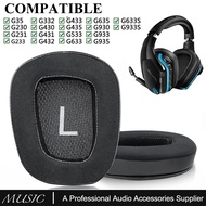 Cooling-Gel Ear Pads Cushions Replacement for Logitech G35 G930 G933 G933S G935 G633 G633S G635 G533