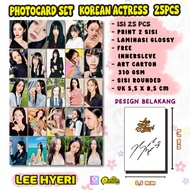 25PCS PC Photocard Set LEE HYERI Print 2 sides thick glossy lamination does not fade