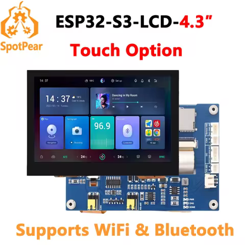 ESP32-S3 4.3inch Touch LCD Option 800x480 Display Screen Board LVGL with Sensor CAN I2C RS485