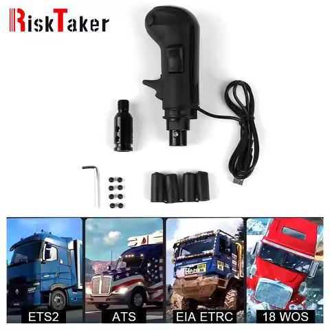 RiskTaker USB Truck Simulator Shifter for Logitech G29, G27, G25 joysticks for ETS2&ATSEuro Truck Hi
