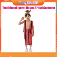 Kids Boy Igorot Ifugao Traditional Costume Set for Party & Performance For Halloween Christmas