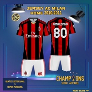 Custom Fantasy Football Jersey 4C M1Lann H0M3 R3Tr0 2010-2011– Full Printing Dryfit Milano | Name & 