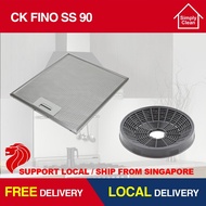 EF CK Fino SS 90 Compatible Cooker Hood Grease &amp; Carbon Filter