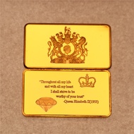 high-quality Queen Elizabeth Collection Gold Plated Bar - Her Majesty Queen Elizabeth II Commemorati