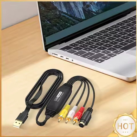 USB Video Capture Card VHS TV DVD VCR Audio Capture Adapter Card USB To AV Video Capture Adapter for