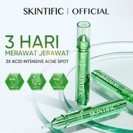 MINJIE x Skintific 3X Acid Intensive Acne Spot Gel 11g - Spot Treatment for Acne, Irritated, and Inf
