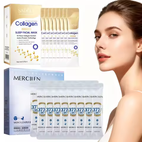 Sleeping Facial Masks,Hydrating Mask Moisturizing Brightening Face Mask Facial Skin Care,Travel Size