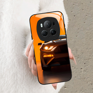 TEMU Phone Case - Feel White Glass Phone Case With An Orange Sports , Suitable X70/x6c/power/magic8p