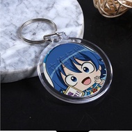 ( Round ) IRUMA PRINTED keychain PRICE Mairimashita Iruma-kun cute and convenient chibi anime