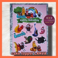 Cake Topper LARVA Ready Stock