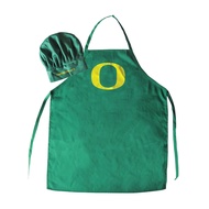 NCAA Oregon Ducks Mens Chef Hat & Apron, Full Color Team Logo