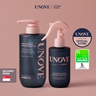 UNOVE Deep Damage Repair Shampoo 500g + No-wash Water Ampoule Treatment 200ml Set