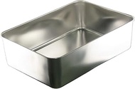 Nagao Tsubamesanjo Deep Bat, 25.0 inches (63.6 cm), Square Storage Container, 18-8 Stainless Steel, 