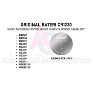 Bateri Original CR1220  Untuk G-Shock AW582 . AW590 . GA100 . GA200 . GMAS110