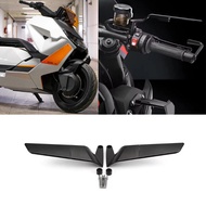New Motorcycle Accessories Mirrors Black Wind Wing Adjustable Rotating Rearview Mirror For BMW CE04 