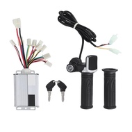 36V 1000W Electric Scooter Brushed Controller Motor+Throttle Twist Grip Kit Replacement For Electric Scooter Bicycle E-Bike Skateboard Parts
