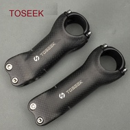 TOSEEK 3K T800 carbon fiber mountain road bicycle stem matte 6/17 degree