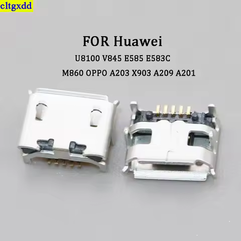 cltgxdd 10pieces FOR Huawei U8100 V845 E585 E583C M860 OPPO A203 X903 A209 A201 charging data 5-pin 