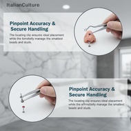 ItalianCulture Stainless Steel Piercing Forceps Clamp Tool Lip Nail Earring Puncture Clip Open Close
