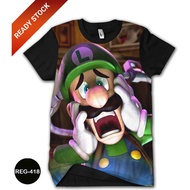 Mario Bros Luigi 3D T-Shirt Super Mario Bros Game 3D Kids Clothes REG-418