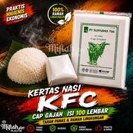 KFC RICE PAPER | BURGER Paper | ELEPHANT CAP oil paper CONTENTS 100 sheets