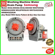Samsung Front Load Washing Machine Water Drain Pump DC31-00030A DC31-00045D WD0704CQQ WD80K6410OW WD12F9C9U4X