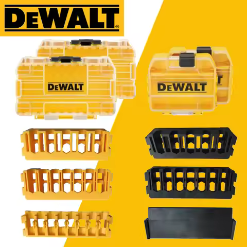 DEWALT Drill Parts Storage Box Bit Holder Baffle Electric Power Tools Accessories Stackable Tough Ca